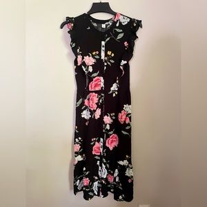 Old Navy floral dress flutter sleeve